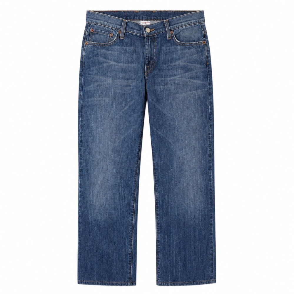 Lucky Brand Dungarees Womens Jeans Blue Rider Fit Relaxed Straight Size 8/29